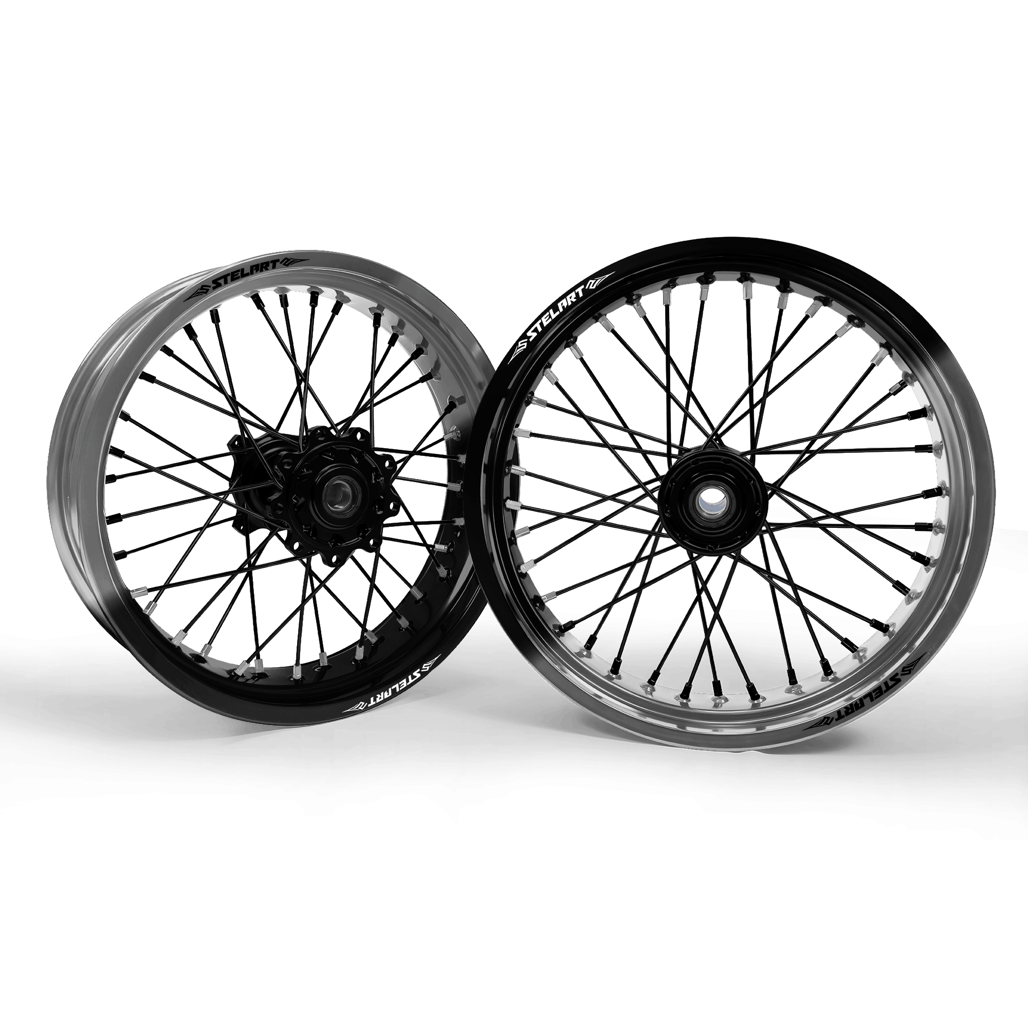 Jantes SUPERMOTARD 100% Personnalisé STELART BICOLORE - dégradé